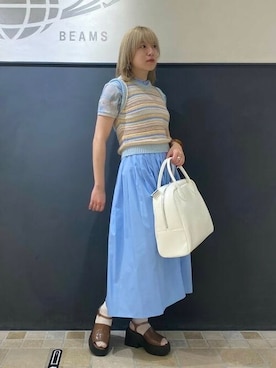 Ray BEAMSさん（レディース・158cm）の夏コーディネート