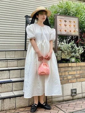 Ray BEAMSさん（レディース・157cm）の夏コーディネート