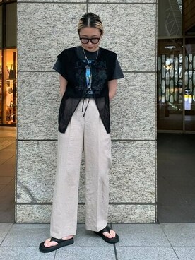 Ray BEAMSさん（レディース・169cm）の夏コーディネート