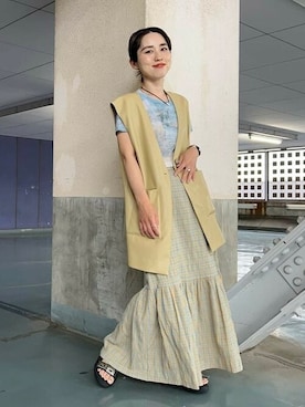 Ray BEAMSさん（レディース・156cm）の夏コーディネート