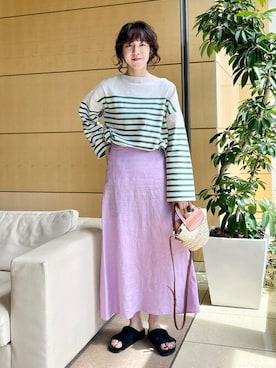 「EFFE BEAMS（エッフェビームス）のアイテム」を使った、Ray BEAMSさん（レディース・170cm）の夏コーディネート
