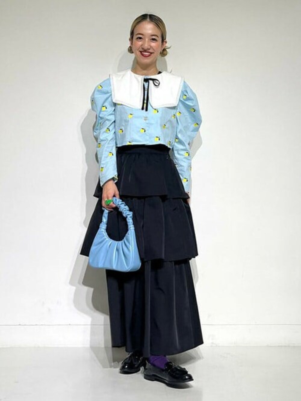 sister jane / Lemon Laurel Cropped Shirtを使った人気ファッション 