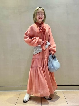 「Ray BEAMS（レイビームス）のアイテム（財布/小物）」を使った、Ray BEAMSさん（レディース・151cm）の秋コーディネート