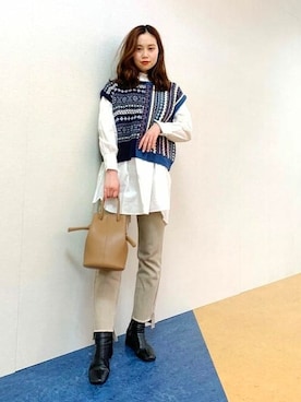 BEAMS HEART WOMENさん（レディース・163cm）の冬コーディネート