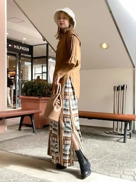 BEAMS HEART WOMENさん（レディース・162cm）の春コーディネート