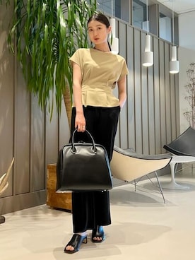 「BEAMS」｜「アイテム（ボストンバッグ）」を使った、BEAMS HEART WOMENさん（レディース・168cm）の夏コーディネート