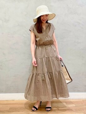 「アイテム（ワンピース、その他）」を使った、BEAMS HEART WOMENさん（レディース・153cm）の夏コーディネート