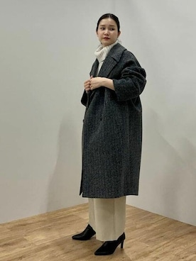 「BEAMS」｜「アイテム（ステンカラーコート）」を使った、BEAMS HEART WOMENさん（レディース・164cm）の夏コーディネート
