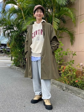 「ボーイッシュ」｜「アイテム（モッズコート）」を使った、BEAMS HEART WOMENさん（レディース・164cm）の秋コーディネート