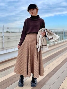 BEAMS HEART WOMENさん（レディース・162cm）の秋コーディネート