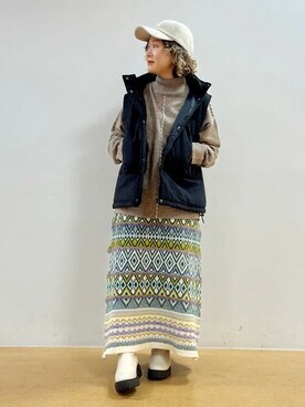 BEAMS HEART WOMENさん（レディース・151cm）の冬コーディネート