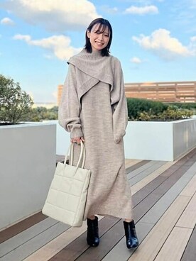 BEAMS HEART WOMENさん（レディース・156cm）の冬コーディネート