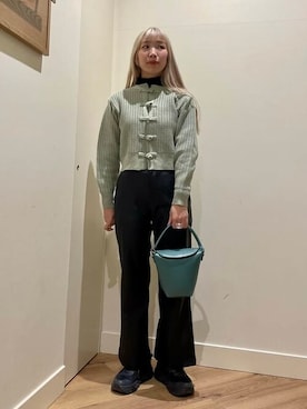「BEAMS」｜「アイテム（カーディガン/ボレロ）」を使った、BEAMS HEART WOMENさん（レディース・166cm）の冬コーディネート
