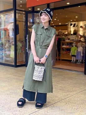 BEAMS HEART WOMENさん（レディース・162cm）の夏コーディネート