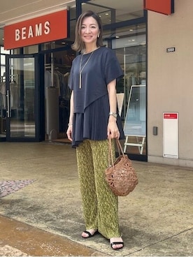 BEAMS HEART WOMENさん（レディース・159cm）の夏コーディネート