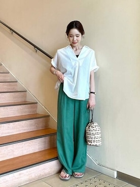 BEAMS HEART WOMENさん（レディース・157cm）の夏コーディネート