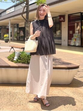 BEAMS HEART WOMENさん（レディース・159cm）の夏コーディネート