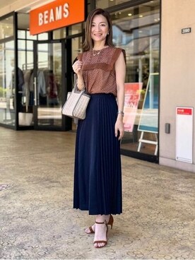 BEAMS HEART WOMENさん（レディース・159cm）の夏コーディネート