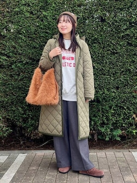 BEAMS HEART WOMENさん（レディース・155cm）の冬コーディネート