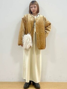 「セットアイテム」｜「アイテム（ジャケット/アウター）」を使った、BEAMS HEART WOMENさん（レディース・147cm）の冬コーディネート
