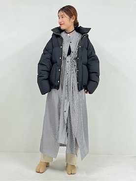 「Aresense（アーセンス）のアイテム（ジャケット/アウター）」を使った、FREAK'S STORE HEAD OFFICE WOMENさん（レディース・160cm）の冬コーディネート