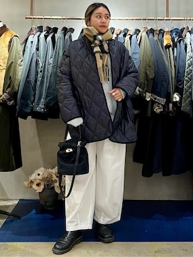 「Aresense（アーセンス）のアイテム（ジャケット/アウター）」を使った、FREAK'S STORE HEAD OFFICE WOMENさん（レディース・165cm）の冬コーディネート