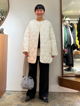 「Aresense（アーセンス）のアイテム（ジャケット/アウター）」を使った、FREAK'S STORE HEAD OFFICE WOMENさん（レディース・167cm）の冬コーディネート