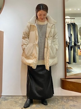 「Aresense（アーセンス）のアイテム（ジャケット/アウター）」を使った、FREAK'S STORE HEAD OFFICE WOMENさん（レディース・153cm）の冬コーディネート