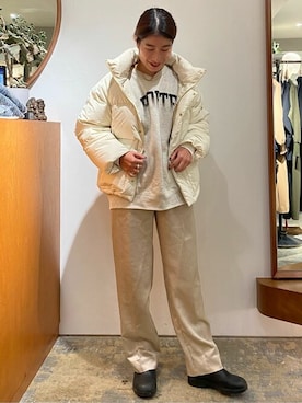 「Aresense（アーセンス）のアイテム（ジャケット/アウター）」を使った、FREAK'S STORE HEAD OFFICE WOMENさん（レディース・160cm）の冬コーディネート