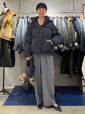 「Aresense（アーセンス）のアイテム（ジャケット/アウター）」を使った、FREAK'S STORE HEAD OFFICE WOMENさん（レディース・167cm）の冬コーディネート