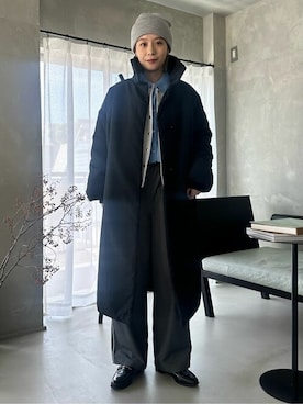 「PUBLUX（パブリュクス）のアイテム（ジャケット/アウター）」を使った、FREAK'S STORE HEAD OFFICE WOMENさん（レディース・161cm）の冬コーディネート