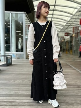 「FREAK'S STORE（フリークスストア）のアイテム（スマホグッズ）」を使った、FREAK'S STORE HEAD OFFICE WOMENさん（レディース・156cm）の冬コーディネート