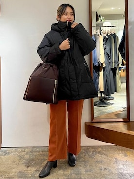 「Aresense（アーセンス）のアイテム（ジャケット/アウター）」を使った、FREAK'S STORE HEAD OFFICE WOMENさん（レディース・165cm）の冬コーディネート