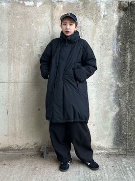「アイテム（ダウンジャケット/コート）」を使った、FREAK'S STORE HEAD OFFICE WOMENさん（レディース・156cm）の冬コーディネート