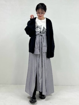 「シャツワンピ」｜FREAK'S STORE HEAD OFFICE WOMENさん（レディース・160cm）の冬コーディネート