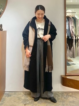 「Aresense（アーセンス）のアイテム」を使った、FREAK'S STORE HEAD OFFICE WOMENさん（レディース・153cm）の冬コーディネート