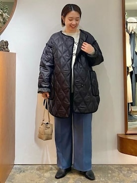 「Aresense（アーセンス）のアイテム（ジャケット/アウター）」を使った、FREAK'S STORE HEAD OFFICE WOMENさん（レディース・153cm）の冬コーディネート