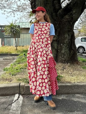「freada」｜「アイテム（ワンピース/ドレス）」を使った、FREAK'S STORE HEAD OFFICE WOMENさん（レディース・162cm）の春コーディネート