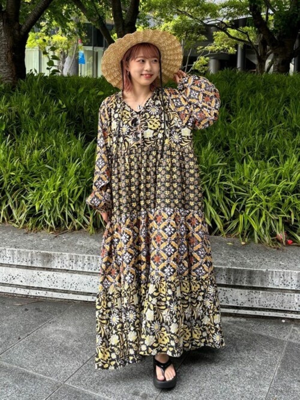 Freada（フリーダ）の「Freada/フリーダ インド四段パッチワーク  