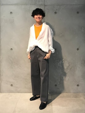 「クリーミーコットン」｜MIYAさん（レディース・162cm）の春コーディネート