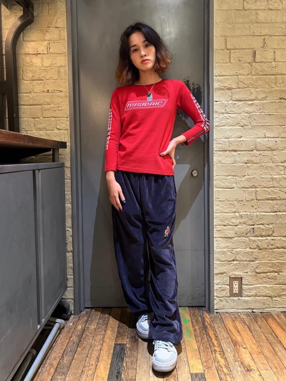 美品　希少　ヒステリックグラマー　メッシュ　ビクセンガール　カットソー　赤 HYSTERIC GLAMOUR（ヒステリックグラマー）の「VIXEN GIRL Tシャツ（T