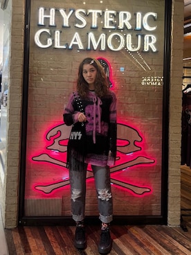 「HYSTERIC GLAMOUR（ヒステリックグラマー）のアイテム（ショルダーバッグ）」を使った、はなほさん（レディース・160cm）の秋コーディネート