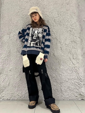 「HYSTERIC GLAMOUR（ヒステリックグラマー）のアイテム」を使った、はなほさん（レディース・161cm）の秋コーディネート