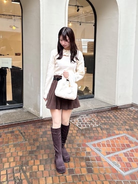 「ブルべ夏」｜Eri.さん（レディース・158cm）の秋コーディネート