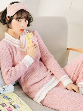 「ルームウェア」｜「アイテム（その他）」を使った、OSYAREVOさん（レディース・166cm）の冬コーディネート