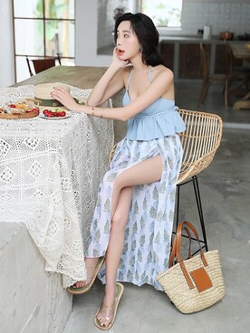 【公式】OSYAREVOさん（レディース・165cm）の春コーディネート
