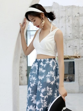 【公式】OSYAREVOさん（レディース・165cm）の夏コーディネート