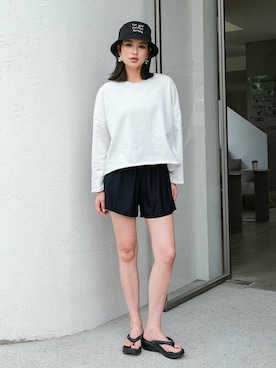 「ママコーデ」｜「アイテム（水着）」を使った、OSYAREVOさん（レディース・167cm）の夏コーディネート