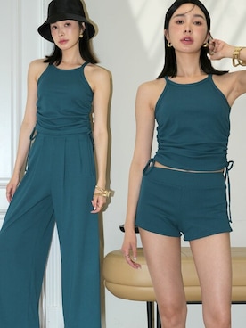 「アイテム（水着、ブルー系）」を使った、OSYAREVOさん（レディース・165cm）の夏コーディネート