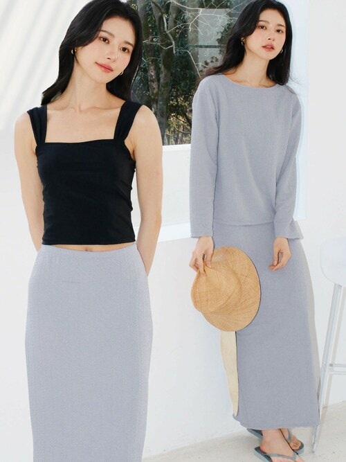 セール】体型カバー ラッシュガード ロングスカート 付き